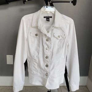 Baccini White Jean Jacket